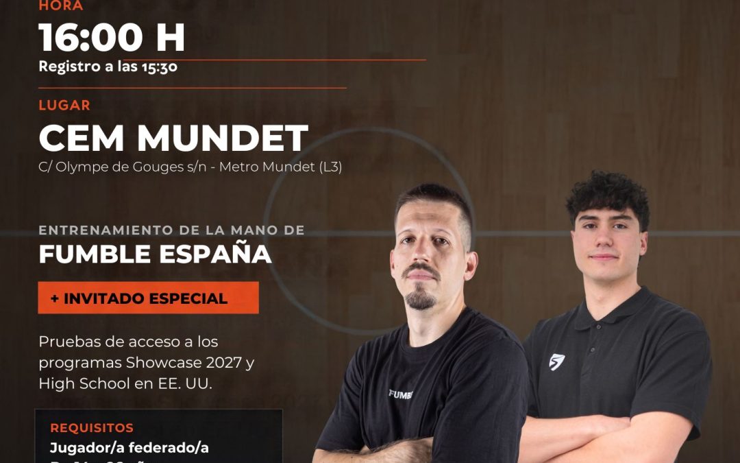 Pruebas de baloncesto para acceder a los programas SIS | Estudia y compite en Estados Unidos | Barcelona, 18 de octubre de 2026