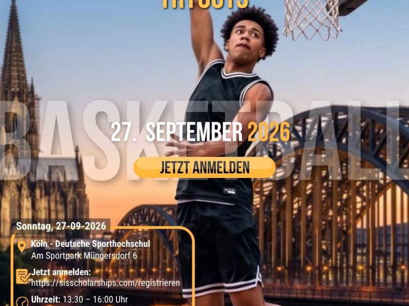 SIS Basketball Tryouts · Köln · 27. September 2026 – Poster – JPG
